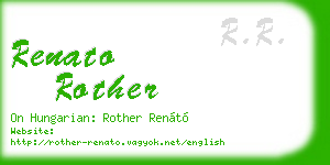 renato rother business card