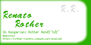 renato rother business card